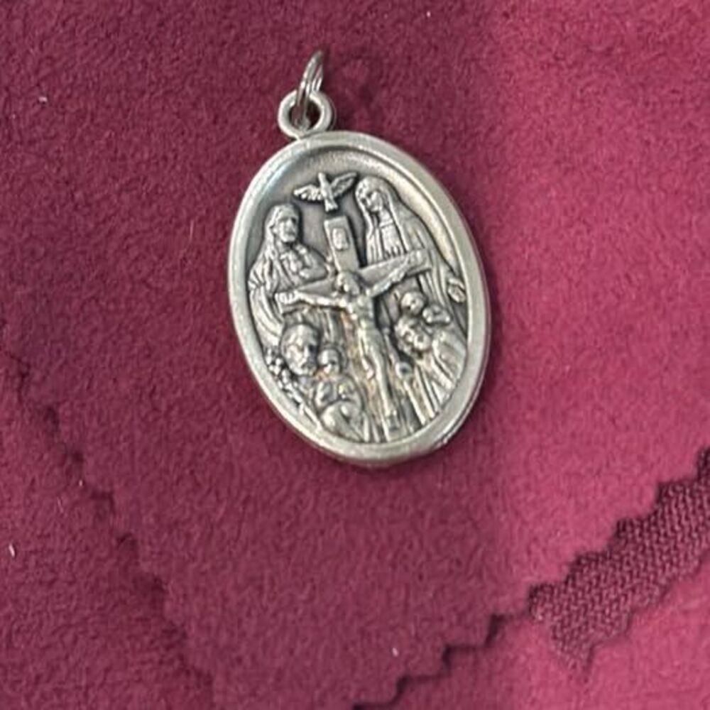 Vintage Italian Catholic Emergency Medal Pendant